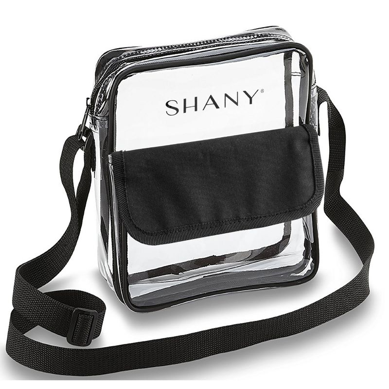 SHANY Clear All-Purpose Cross-Body Messenger Bag, 1 of 5