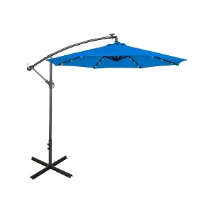 WestinTrends 10 Ft Outdoor Patio Solar LED Cantilever Umbrella - 1 of 4