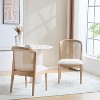 Christopher Knight Home Whim Rubber Wood Dining Chair with Rattan Back (Set of 2) - 2 of 4