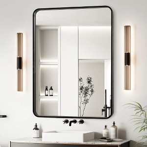 Lyngins Bathroom Mirrors,Wall Mirrors,Shatterproof Decorative Mirrors,Aluminum Alloy Anti-rust Vanity Mirrors for Bathroom,Bedroom - 1 of 4