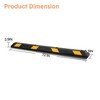72 inch Rubber Parking Curb with Yellow Reflective Stripe, Heavy Duty Car Stopper for Garage Parking, Floor Wheel Stopper for Cars, Vehicles, Trucks - 2 of 4