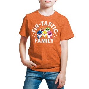 Boys' - Baby Shark - Fintastic Family Short Sleeve Graphic T-Shirt - 1 of 4