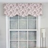 RLF Home Pin Wheel Provance 100% Cotton with Fully Lined 3" Rod Pocket Valnance for Windows 50" x 15" Pink - image 2 of 4