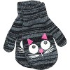 Girls Critter Winter Hat and 2 Pair Gloves or Mittens (Toddler/Little Girls) - 3 of 4