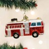 Old World Christmas 2.0 Inch Fire Truck Owc Vehicle Fireman Tree Ornaments - 3 of 3