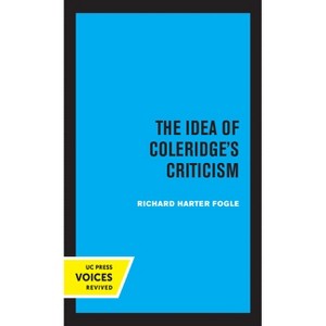 The Idea of Coleridge's Criticism - (Perspectives in Criticism) by  Richard Harter Fogle (Hardcover) - 1 of 1