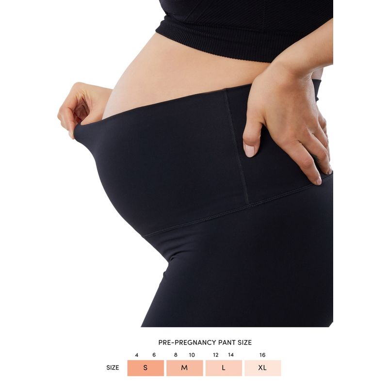 Ingrid & Isabel Basics Maternity Legging with Fold Down Panel Bundle 2 Pack, 6 of 7
