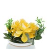 Unique Bargains Artificial Plants 4-Piece Large Lotus Plastic 3.54"x3.54"x6.69" 1 Pcs - 4 of 4