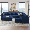 Belffin 9 Seats + 11 Sides Modular Weave Sofa with Storage Seat and Ottoman - 3 of 4