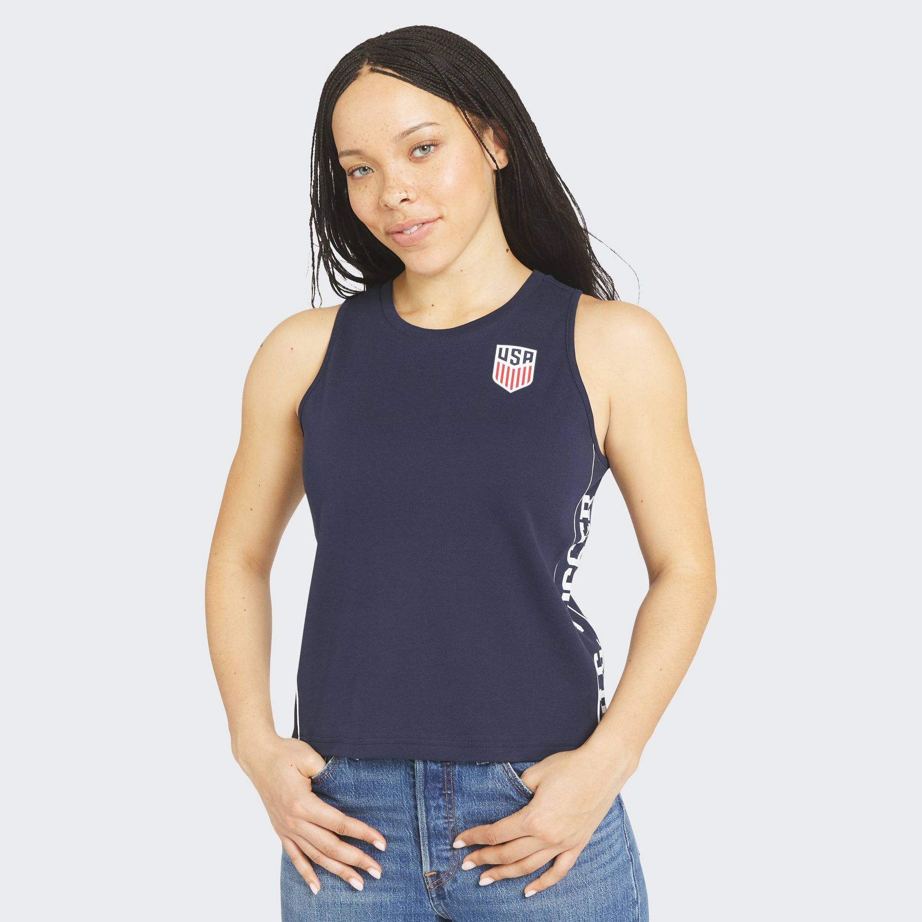 USSF Women's Blue Tank Top