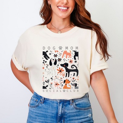 Simply Sage Market Dog Mom Social Club Garment Dyed Tee - S - Ivory