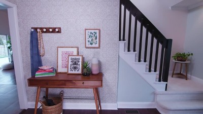 Tropical Blue and Green Self-Adhesive Vinyl Wallpaper