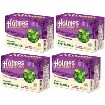 Holmes Mouthwatering Original Apple Sauce Pouch  - Case of 4/32 oz