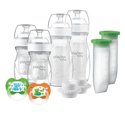 Playtex Nurser Liner/Silicone PODS Baby Bottle Gift Set - 9pc