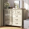 Whizmax Dresser for Bedroom, Farmhouse Dresser with 9 Drawer, Chest of Drawer with Wooden Legs for Bedroom, Living Room, Hallway - 3 of 4