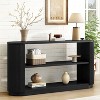 Okak Modern Narrow Console Table with Round Corner Design, Multi-Functional Entryway Table, Accent Table for Entryway, Living Room - 2 of 4