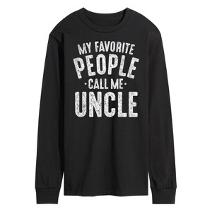 Men's - Instant Message - My Favorite People Call Me Uncle Long Sleeve Graphic T-Shirt - 1 of 4
