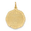 Black Bow Jewelry 14k Yellow Gold Registered Nurse Disk Charm, 18mm - 3 of 4