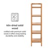 MH London Carlton 70" Solid Wood 5-Tier Etagere Bookcase - 4 of 4