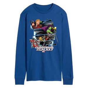 Men's - Marvel - Guardians of the Galaxy Panels Long Sleeve Graphic T-Shirt - 1 of 4
