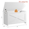 Entryway 30 in Storage Chest, Wooden Storage Bench with Safety Hinge, Easy Assembly, Large Shoe Bench - 3 of 4