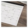 Two-Color Desk Pad, 22 x 17, White Sheets, Black Binding, Clear Corners, 12-Month (Jan to Dec): 2025 - 4 of 4