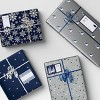 70ct Christmas Festive Frost Peel and Stick Gift Tags Blue/Silver/White - Wondershop™ - 2 of 3