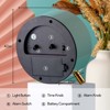Aoibox Super Silent Alarm Clock with Night Light, Beep Wake Round Clock for Desk, Bedroom and Home Decoration, Easy Set Entry Lux Style - 3 of 4