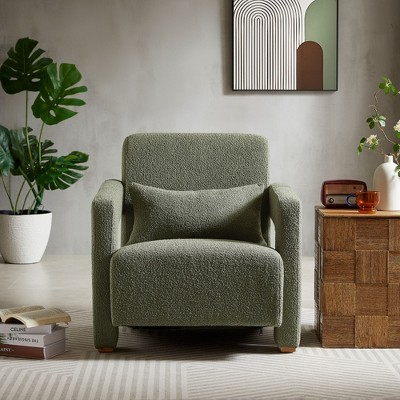 NicBex Accent Chair Living Room Chair Armchair with Square Wooden Block Legs Comfy Chair Lounge Chair for Bedroom, Reading Room