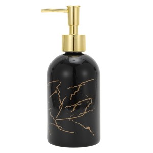 Unique Bargains Reusable Cylinder Marble Soap Dispenser 1 Pc - 1 of 4
