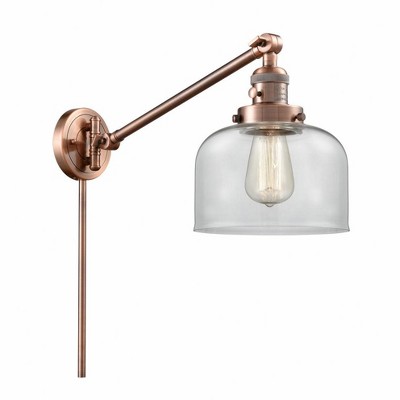 Bell - 1 Light Swing Arm Wall Sconce In Industrial Style-25 Inches Tall and 8 Inches Wide