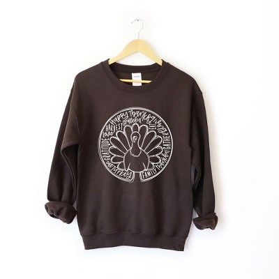 Simply Sage Market Women's Graphic Sweatshirt Turkey Circle