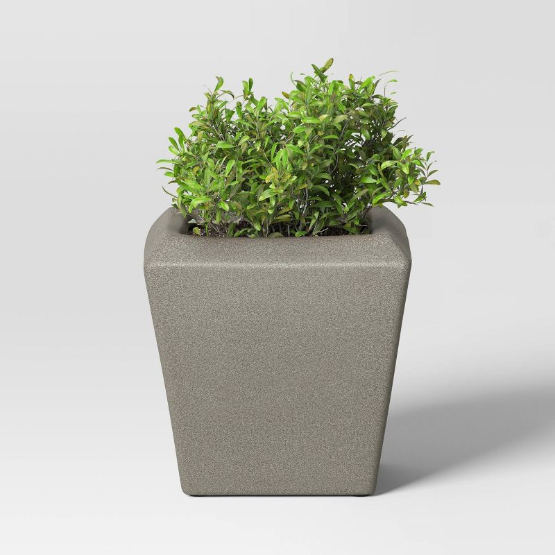 Square Ceramic Indoor Outdoor Planter Pot Charcoal Gray - Threshold™ designed with Studio McGee, 4 of 6