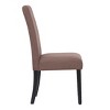 WestinTrends  Upholstered Linen Fabric Dining Chair (Set of 2) - 3 of 4
