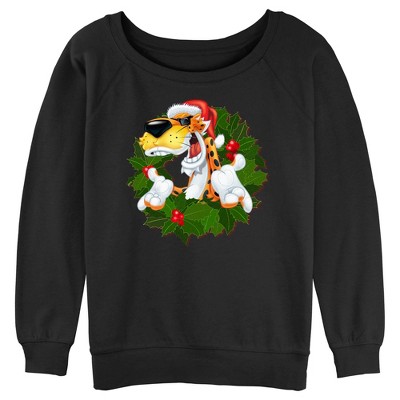 Juniors Womens Doritos Christmas Wreath Chester Sweatshirt