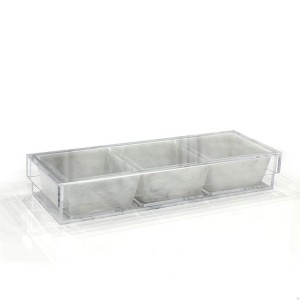 Waterdale Collection - Rectangle Trapezoid Dip Bowl Set - 1 of 4