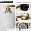 Maliang Modern Vanity Mirror Light, Frosted White Glass with Gold Iron Frame (Bulb Not Included) - 2 of 4