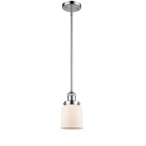 Bell - 1 Light Stem Hung Mini Pendant In Industrial Style-10 Inches Tall and 5 Inches Wide - 1 of 1