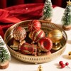 Aoibox 70pcs Shatterproof Christmas Ornaments Set Red Gold Baubles Ribbon Flowers Tree Topper Swans Snowflakes for Holiday Decor - 4 of 4