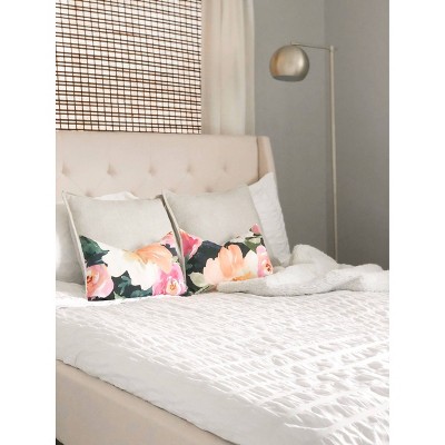 King White Cotton Seersucker Duvet Cover Set