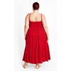 Women's Plus Size Mystic Dress - crimson | CITY CHIC - 3 of 4