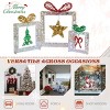 Syemin Decorative Holiday Scene Props Set of 3 Iridescent Cut-out Gift Box Christmas Decorations Holiday Decor Holiday Displays, White, 22"*22"*22" - 2 of 4