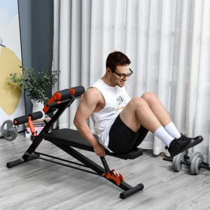 SEVOBAL Home Gyms Adjustable Leg Workout Bench with Olympic Weight Posts and Padded Seat for Strength Training, Orange, 43.7"*13.78"*9.06" - 1 of 4