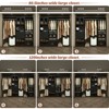 Besiost 80"-120" Closet System with Door and Wooden Drawers - 4 of 4