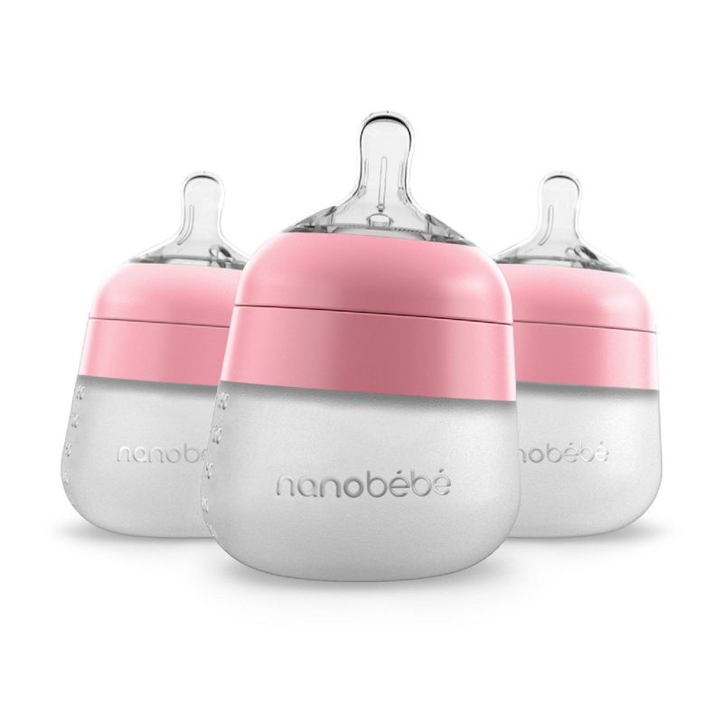 nanobebe Silicone Baby Bottle Set - 5 fl oz/3pk, 1 of 8