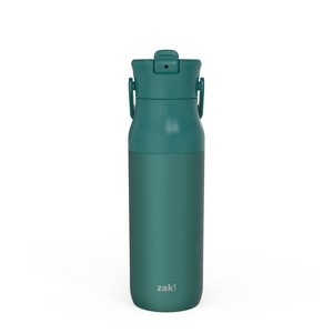 Zak Designs Harmony Encore 32oz Stainless Steel Double Wall Vacuum Bottle with Straw - 1 of 4