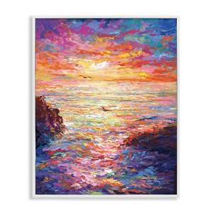 Stupell Industries Vibrant Abstract Ocean Sunset, 11" x 14" - 1 of 4