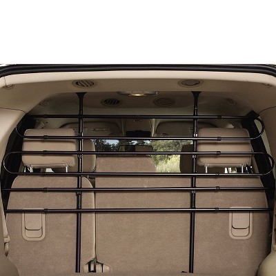 Guardian Gear Pressure Mounted Expandable Steel Pet Safety SUV Large Cargo Vehicle Travel Barrier Gate, Black