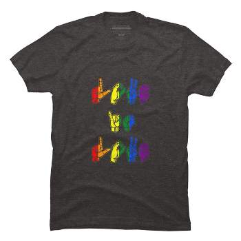 Design By Humans Love Is Love Sign Language Pride By ToruSanogawa T-Shirt