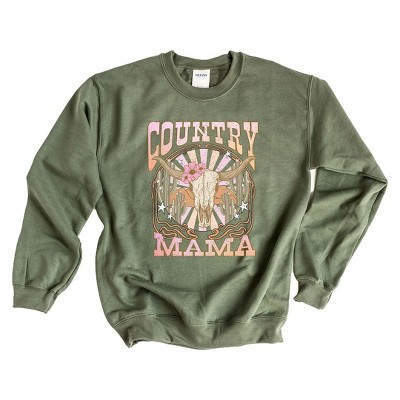 Simply Sage Market Women's Graphic Sweatshirt Country Mama Grunge